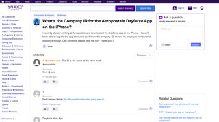 What's the Company ID for the Aeropostale Dayforce App on the ...