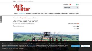 Aerosaurus Balloons - Aircraft/Ballooning in Devon - Visit Exeter