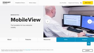 MobileView Software | AeroScout RTLS | STANLEY Healthcare Products