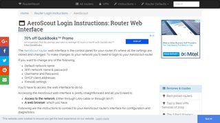 AeroScout Login: How to Access the Router Settings | RouterReset