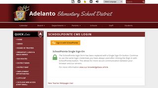 Login - Adelanto Elementary School District