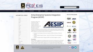 aesip - PEO EIS – The Army's Technology Leader - Army.mil