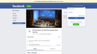 WS Symphony & WSFCS presents Mary Starling - Facebook