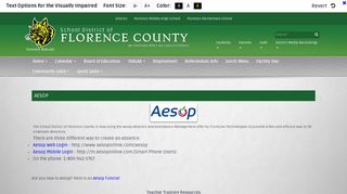 AESOP - School District of Florence County