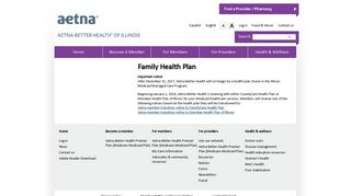 Family Health Plan | Aetna Better Health of Illinois