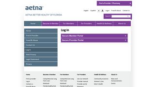 Log in | Aetna Better Health of Florida