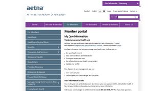 Member portal | Aetna Better Health of New Jersey - Aetna Medicaid
