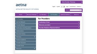 For Providers | Aetna Better Health of Florida