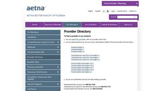 Provider Directory | Aetna Better Health of Florida