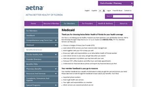 Medicaid | Aetna Better Health of Florida