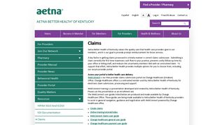 Claims | Aetna Better Health of Kentucky