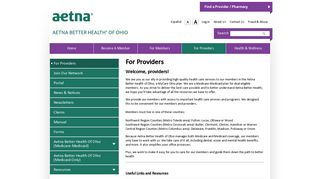For Providers | Aetna Better Health of Ohio