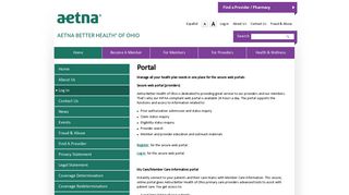 Portal | Aetna Better Health of Ohio