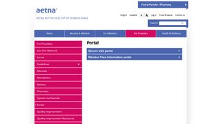 Portal | Aetna Better Health of Pennsylvania