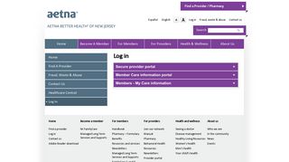 Log in | Aetna Better Health of New Jersey