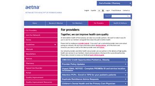 For providers | Aetna Better Health of Pennsylvania - Aetna Medicaid