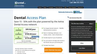 Aetna Dental Access Plan | Save 15-50% | 1Dental.com