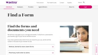 Find a Form | Aetna Insurance Forms | Aetna