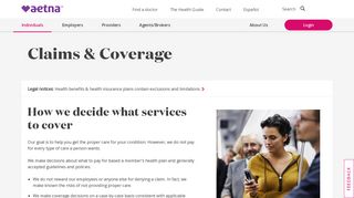 Claims & Coverage - For Members | Aetna