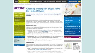 Rx Home Delivery -- Aetna