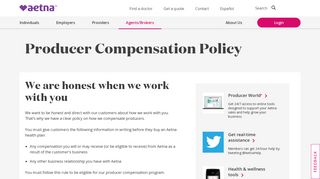 Producer Compensation Policy – Producers | Aetna