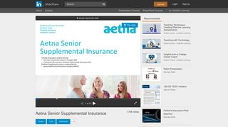 Aetna Senior Supplemental Insurance - SlideShare
