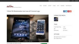 DVIDS - News - 122nd FW Blacksnakes test new AF Connect app