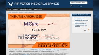 Connect To Secure Messaging - Air Force Medical Service