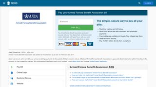 Armed Forces Benefit Associaton (AFBA): Login, Bill Pay, Customer ...