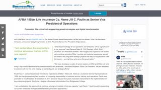 AFBA / 5Star Life Insurance Co. Name Jill C. Paulin as ... - Business Wire