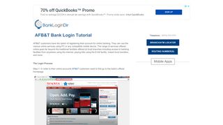 AFB&T Bank Login Tutorial | banklogindir.com - Online Banking ...