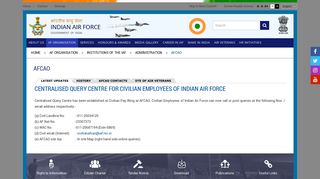 AFCAO | Indian Air Force | Government of India