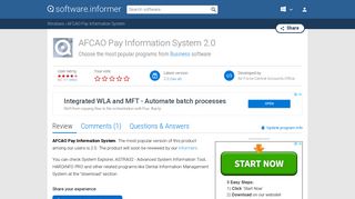 AFCAO Pay Information System software and downloads (afcaopay.exe)