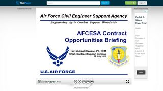 Engineering Agile Combat Support Worldwide Air Force Civil ...