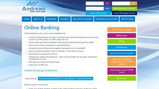 Online Banking - Andrews Federal Credit Union