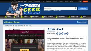 AffairAlert (AffairAlert.com) Dating Porn Site, Affair Sex Site