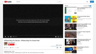 Ninja Pro Review - Affiliate Ninja Pro Sneek Peak - YouTube