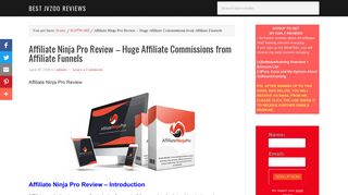 Affiliate Ninja Pro Review – Huge Affiliate Commissions from Affiliate ...