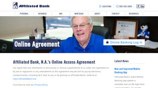 Online Agreement - Affiliated Bank
