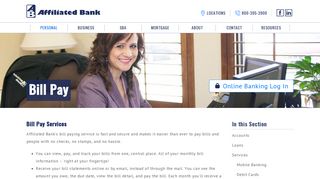 Online Bill Paying Service | Affiliated Bank