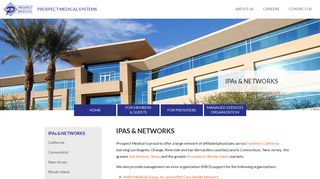 IPAs & Networks : Prospect Medical Systems