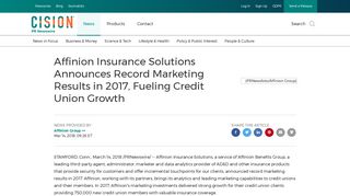 Affinion Insurance Solutions Announces Record Marketing Results in ...