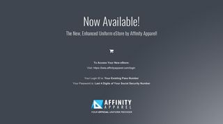 The New, Enhanced Uniform eStore by Affinity Apparel!