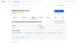 Working at Affinity Education Group: Employee Reviews | Indeed.com