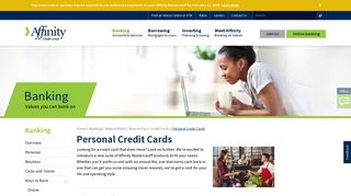 Personal Credit Cards - Affinity Credit Union