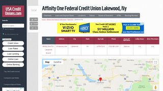 Affinity One Federal Credit Union Lakewood, Ny 14701