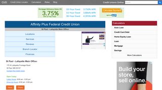 Affinity Plus Federal Credit Union - St Paul, MN - Credit Unions Online