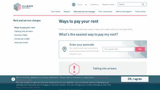 Ways to pay your rent | Clarion Housing