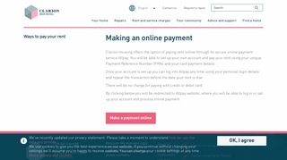 Making an online payment | Clarion Housing