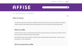 Offers & Tracking – Affise